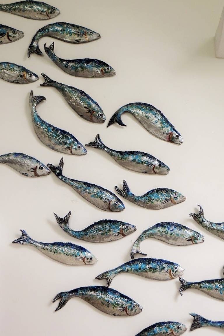 Three fish wall display - Diana Tonnison