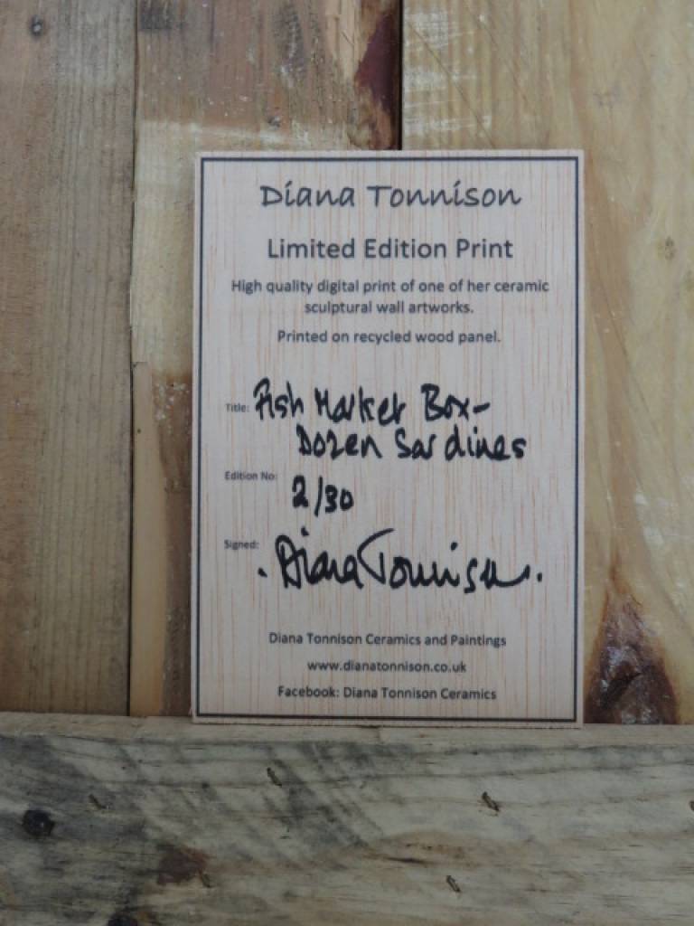 Wood Panel  -Dozen Sardines DTW05 - Diana Tonnison
