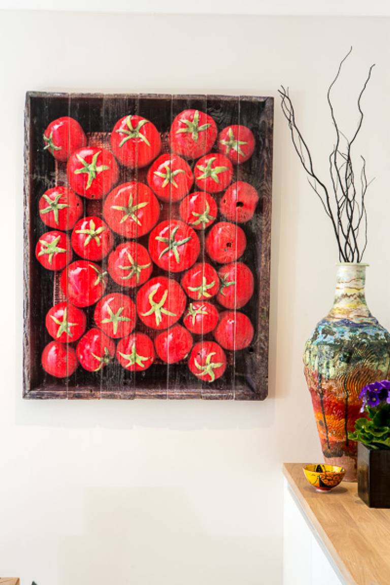 Wood Panel - Tomatoes DTW15 - Diana Tonnison