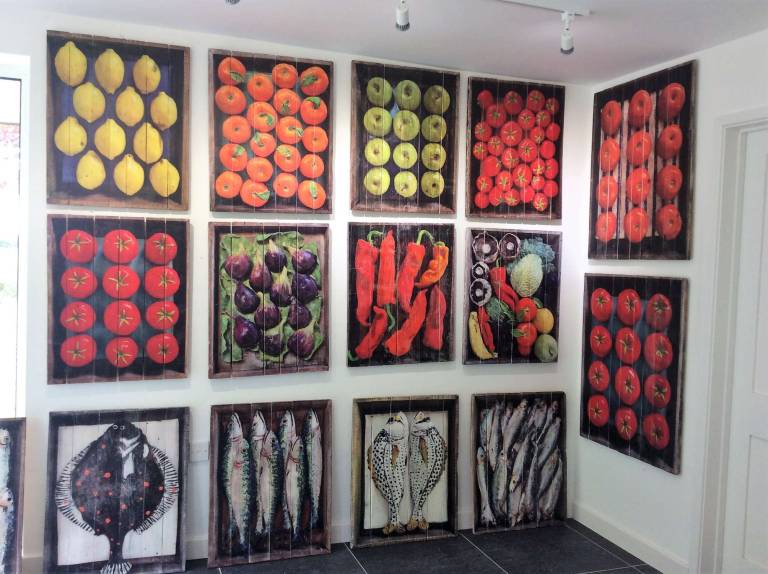 Wood panel- Satsumas DTW25 - Diana Tonnison