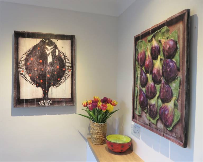 Wood panel print - Plaice DTW26 - Diana Tonnison