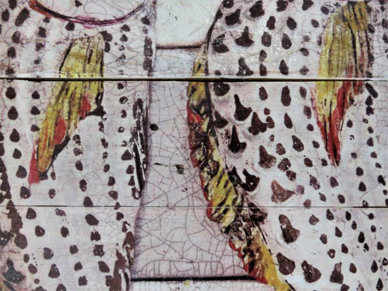 Wood panel - Three Yellowfin Seabream DTW12 - Diana Tonnison