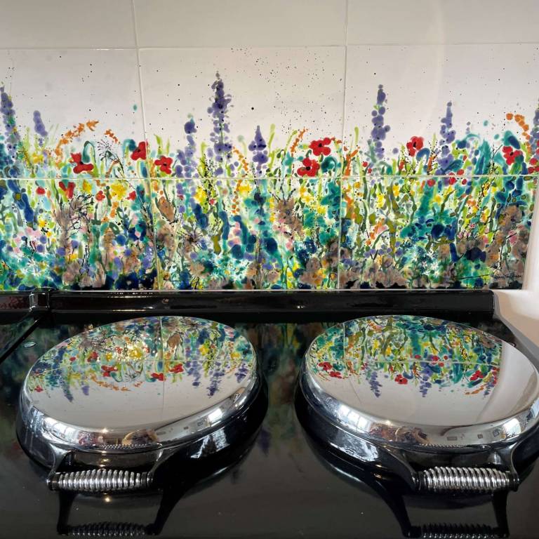 Wildflower Garden Splashback - Diana Tonnison