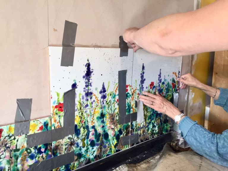 Wildflower Garden Splashback - Diana Tonnison
