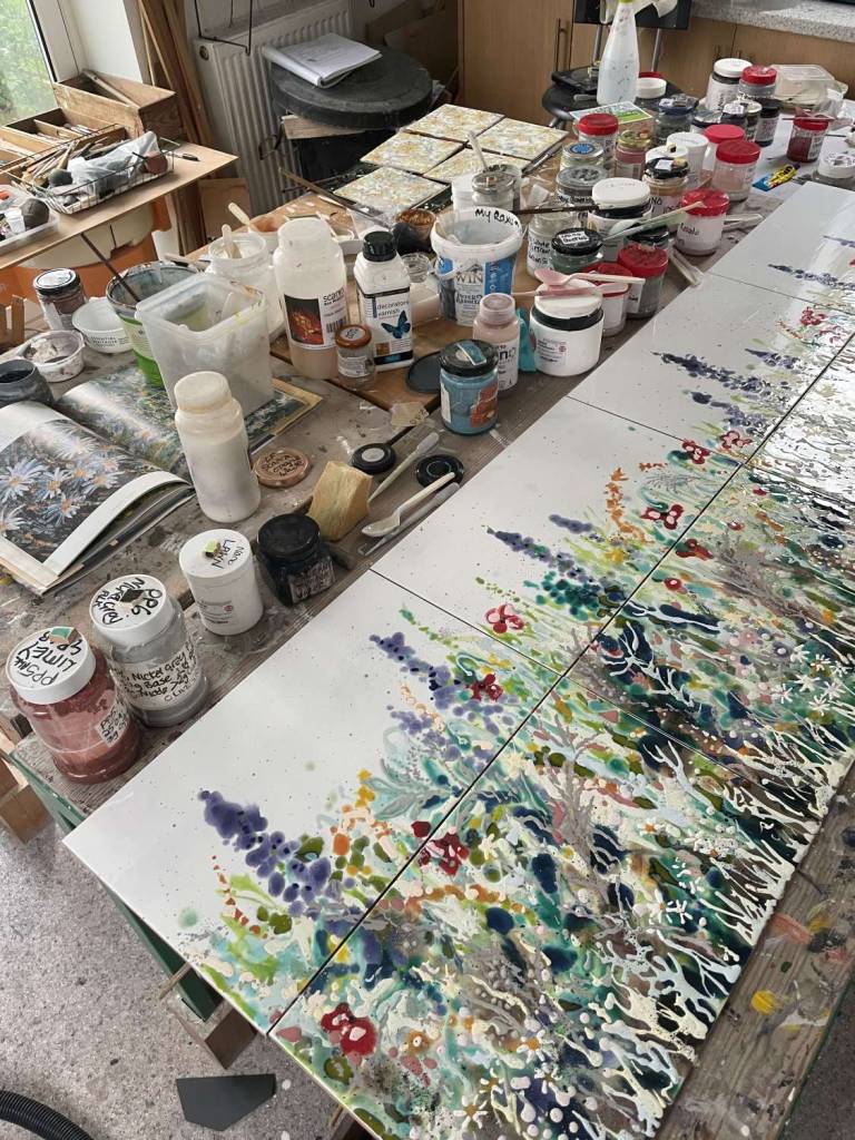 Wildflower Garden Splashback - Diana Tonnison