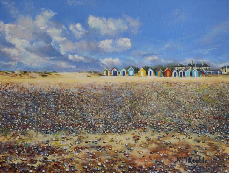 On the beach, Southwold - Karen Sarah Johnston Keable