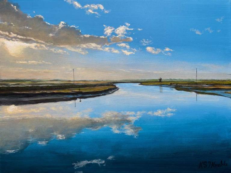 Reflections From The Bailey Bridge Betwixt Southwold And Walberswick - Karen Sarah Johnston Keable