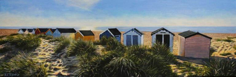 Southwold Beach Huts, Nestled In The Dunes - Karen Sarah Johnston Keable