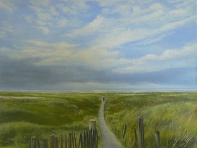 A Walk, Blakeney Point - Karen Sarah Johnston Keable