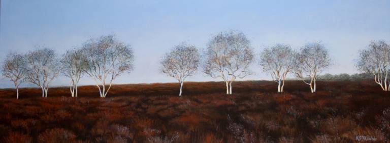 Silver birch and heather - Karen Keable