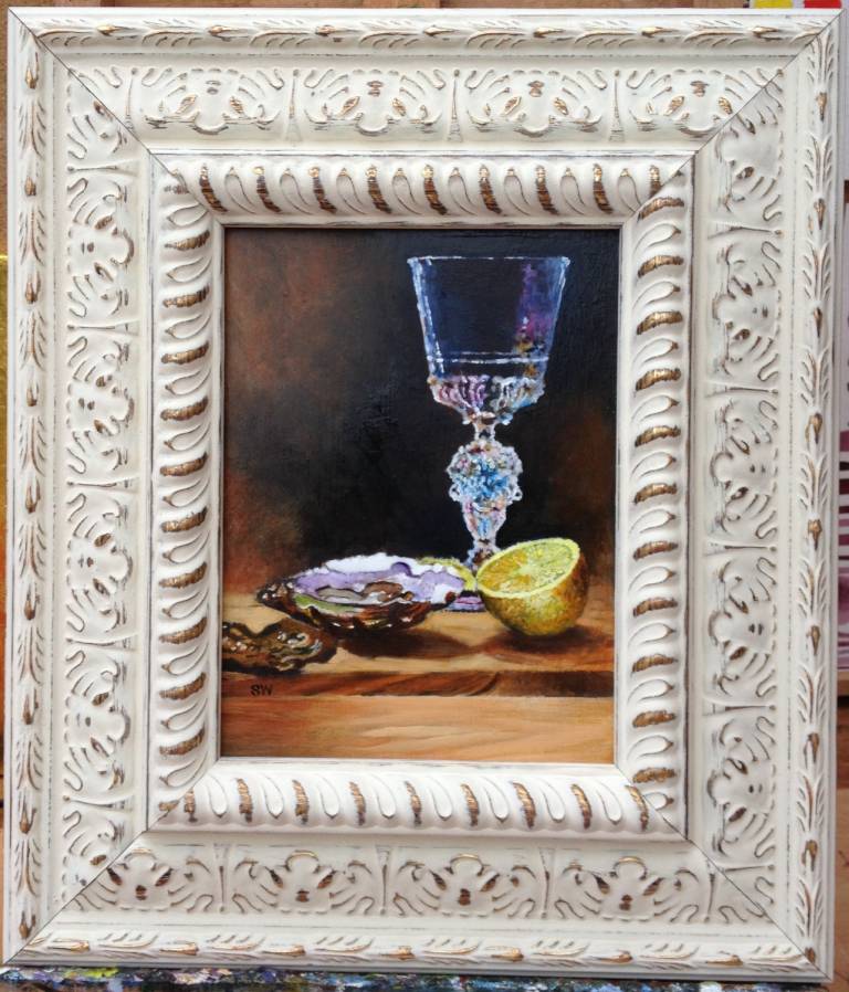 Crystal and Oysters, Framed - Sarah Wimperis