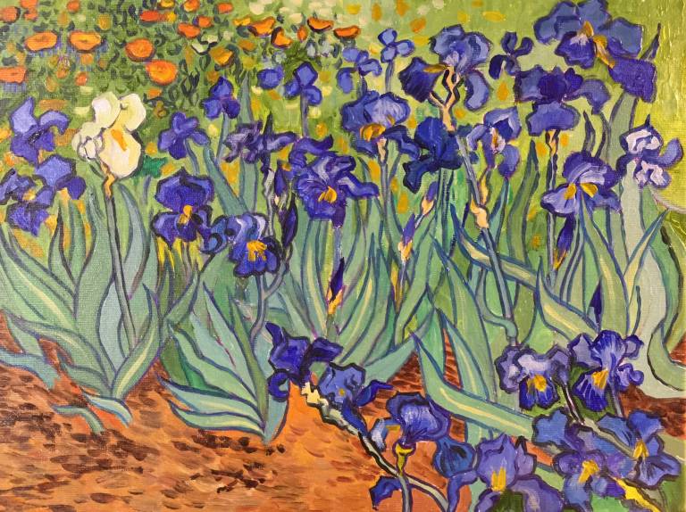 Irises After Vincent - Sarah Wimperis
