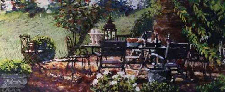 Late Afternoon on the Terrace - Sarah Wimperis