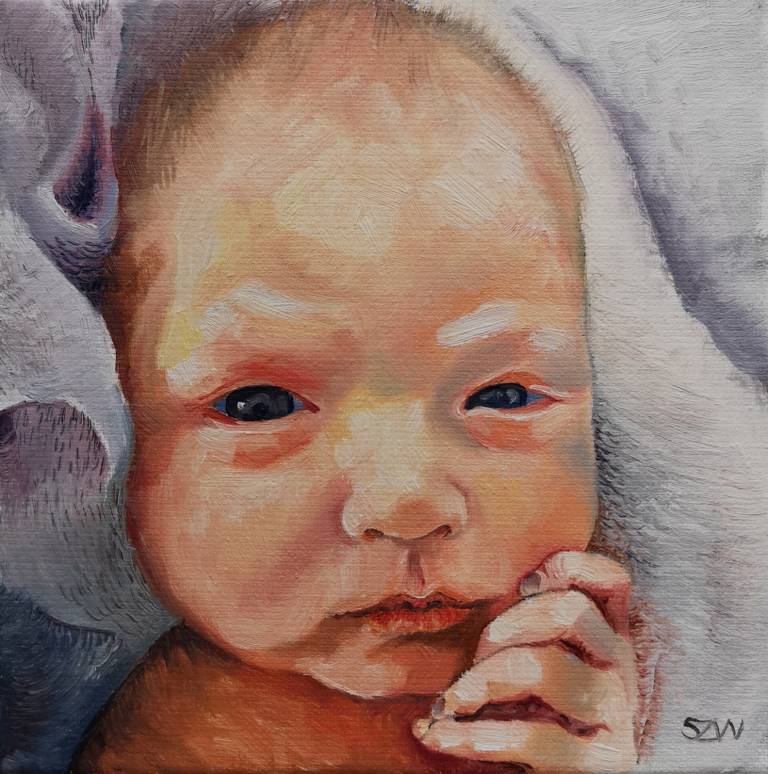 Silvia, Two Days Old - Sarah Wimperis