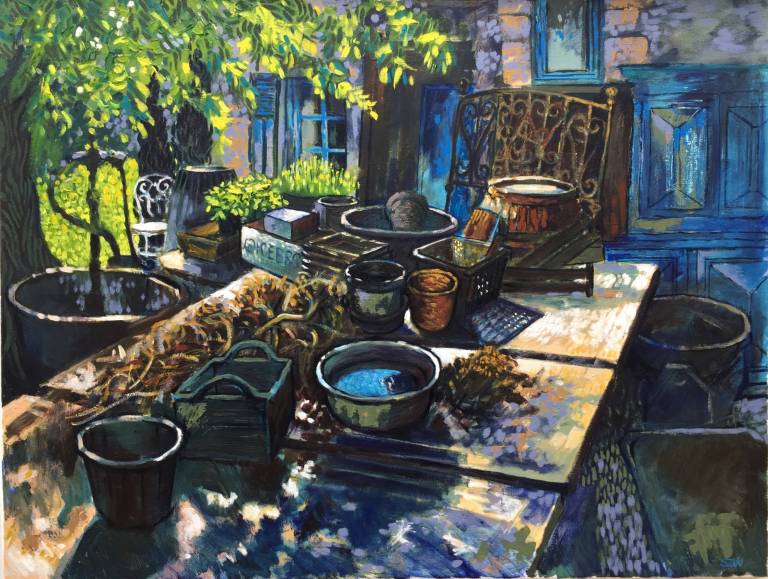 Potting Tables in the Dordogne - Sarah Wimperis