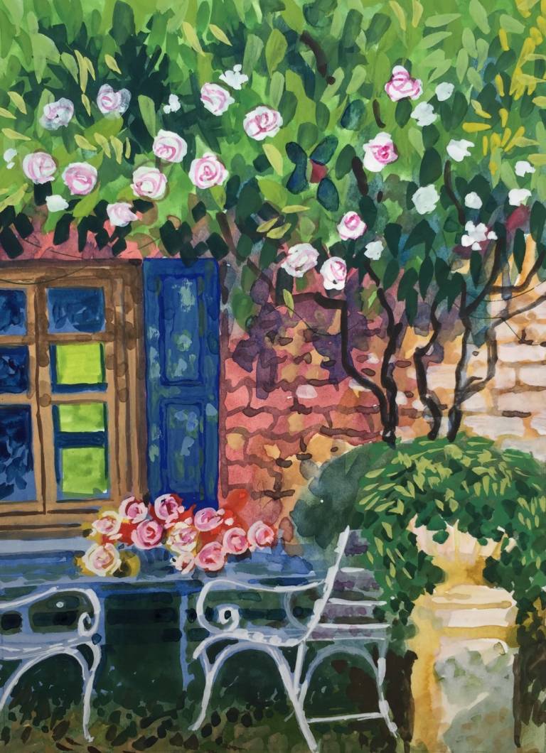 Terrace Of Roses - Sarah Wimperis