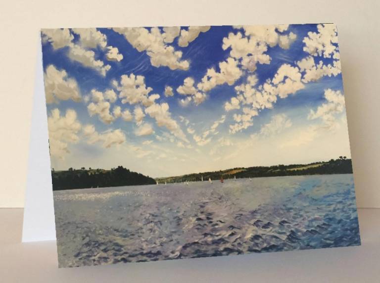 Helford River Art Card - Sarah Wimperis