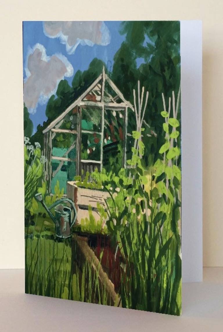Greenhouse Art Card - Sarah Wimperis