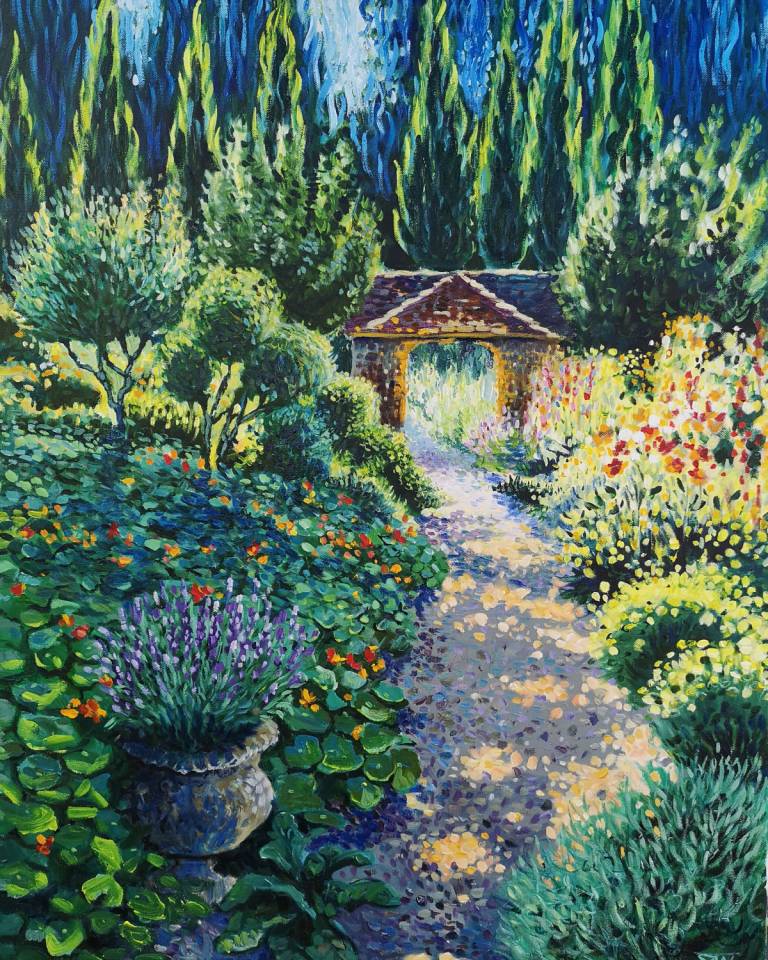 Late Afternoon in the Garden - Sarah Wimperis
