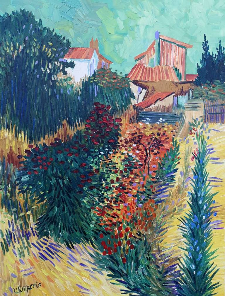 Garden behind a House, after Vincent. - Sarah Wimperis
