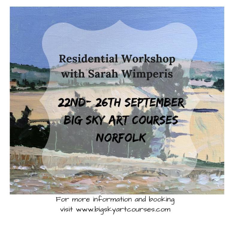Residential Art Course, Norfolk 22nd - 26th September 2019   - Sarah Wimperis