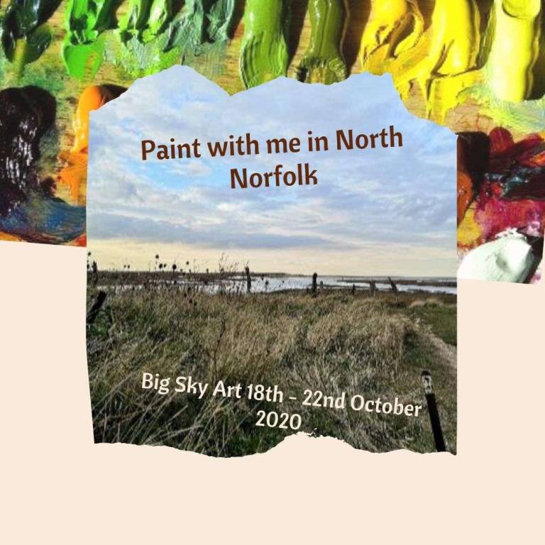 Residential Art Course , North Norfolk 18th - 22nd October 2020 - Sarah Wimperis