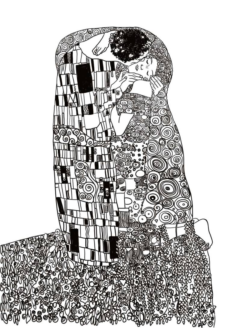 Kiss from Klimt - Sarah Wimperis