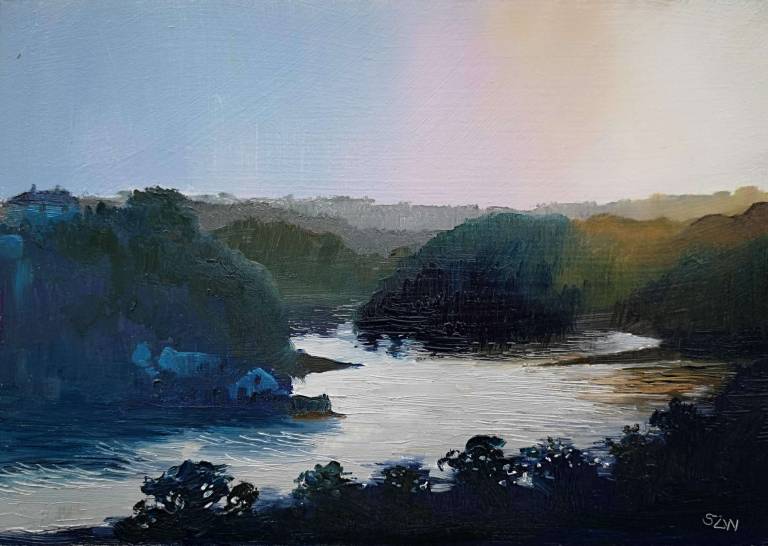 Evening Light on the Creek 20th April 2020 - Sarah Wimperis