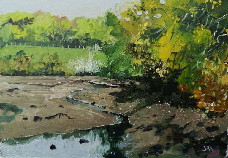 Low Tide at Gear Bridge 22nd October 2020 - Sarah Wimperis
