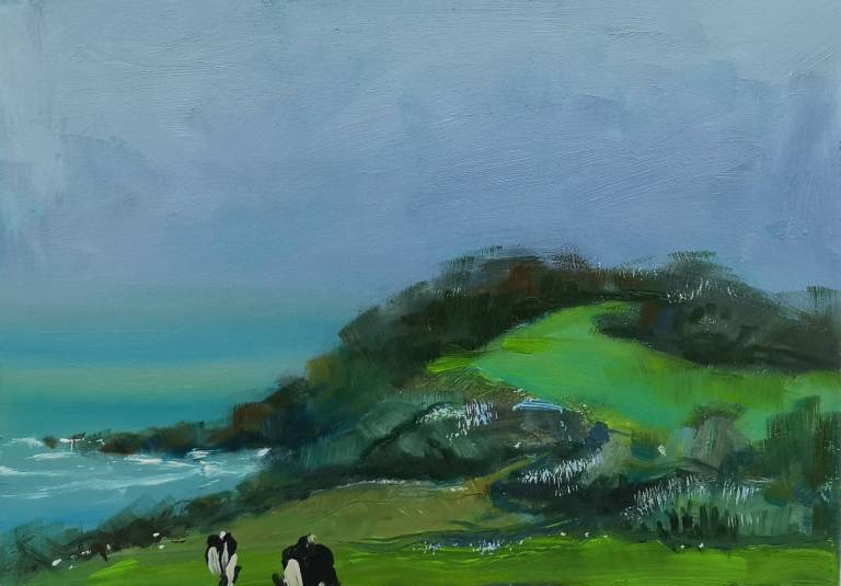 Soft Sunshine with Cows 21st March - Sarah Wimperis