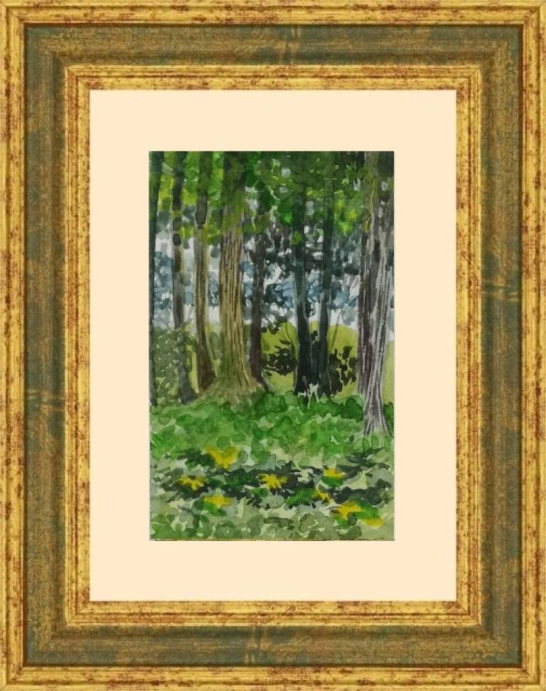 Buttermere Trees, Framed - Sarah Wimperis