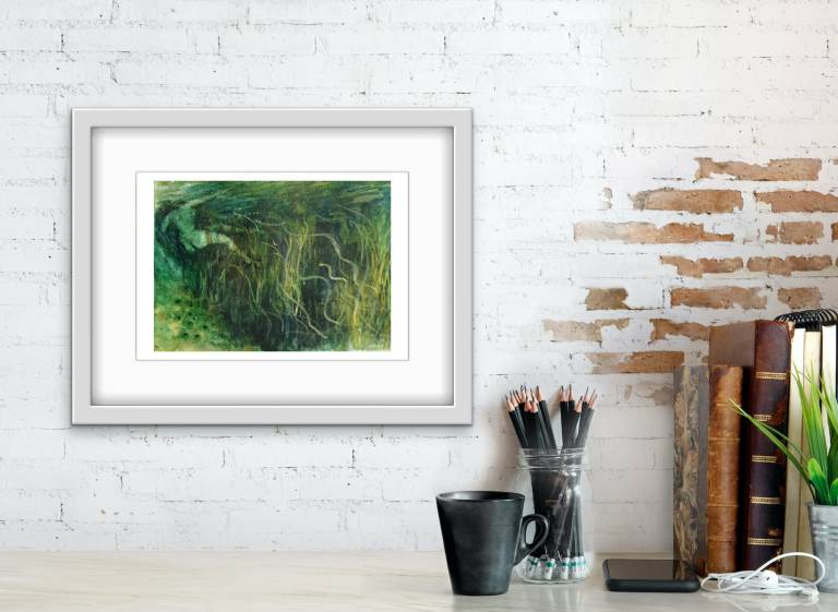 Where the Mermaids Play. Large Framed Print - Sarah Wimperis