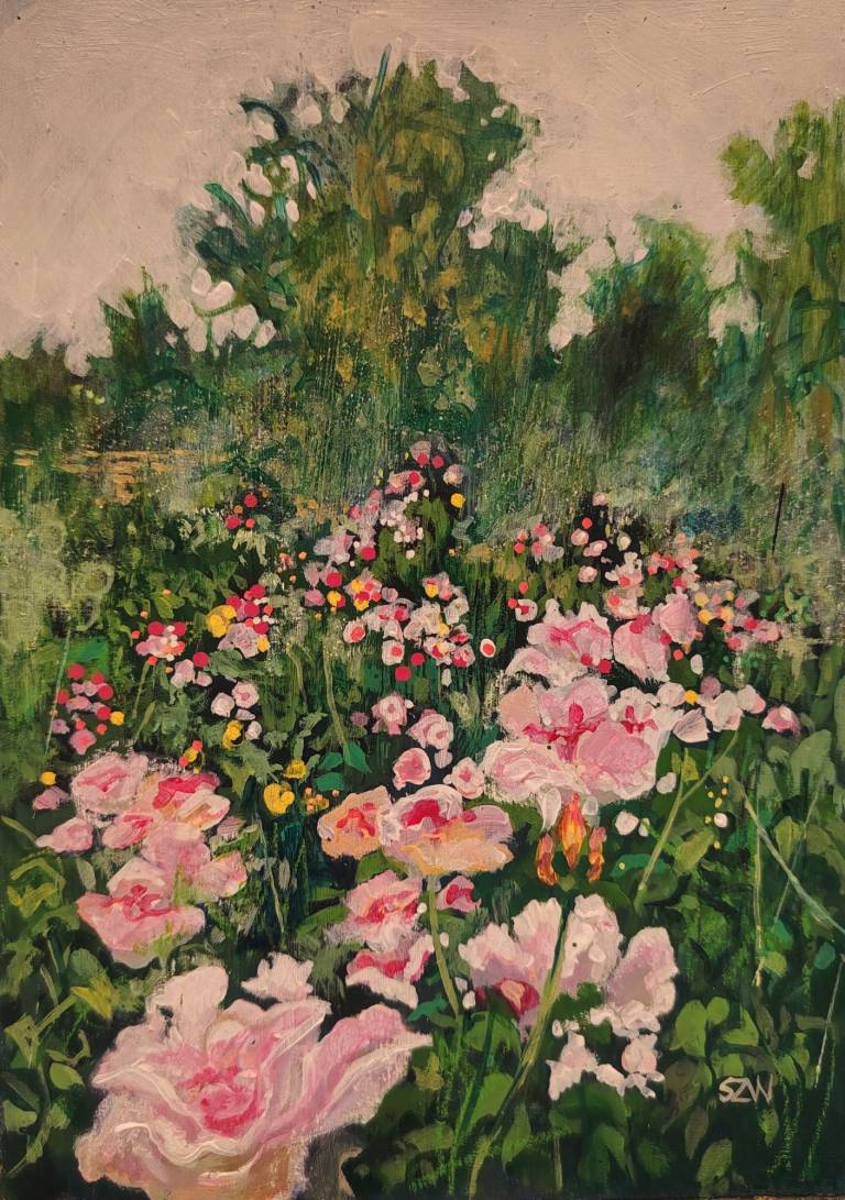 Early Morning, Rose Garden - Sarah Wimperis