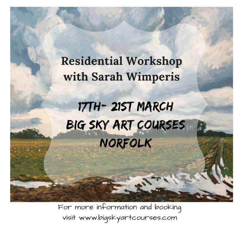 Residential Art Course, Norfolk 22nd - 26th September 2019   - Sarah Wimperis