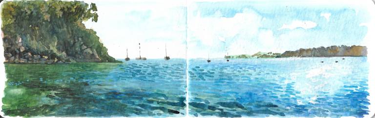 Woven Waters, Cornwall Sketchbook...Work in Progress. - Sarah Wimperis