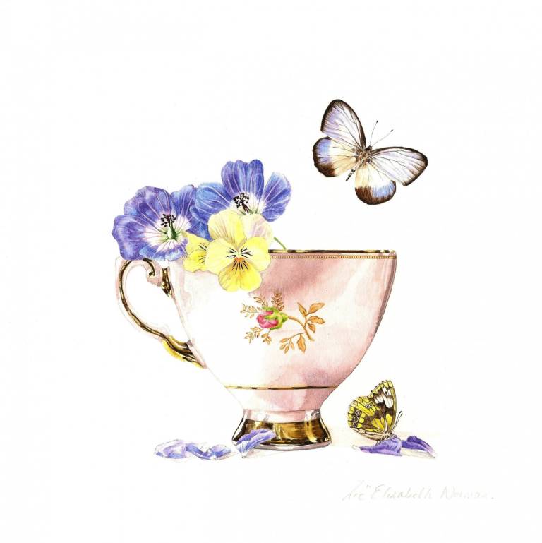 Pink Tea Cup - Zoe Elizabeth Norman