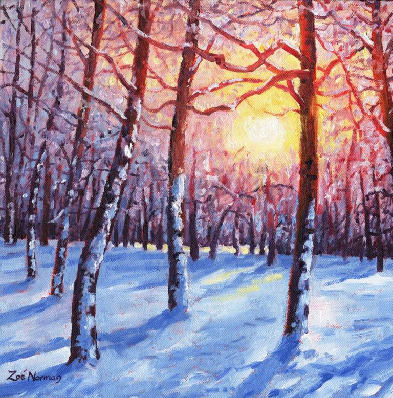 Winter Birch Trees - Zoe Elizabeth Norman