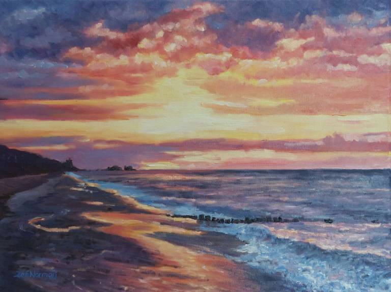 Sunset Over The Sea - Zoe Elizabeth Norman