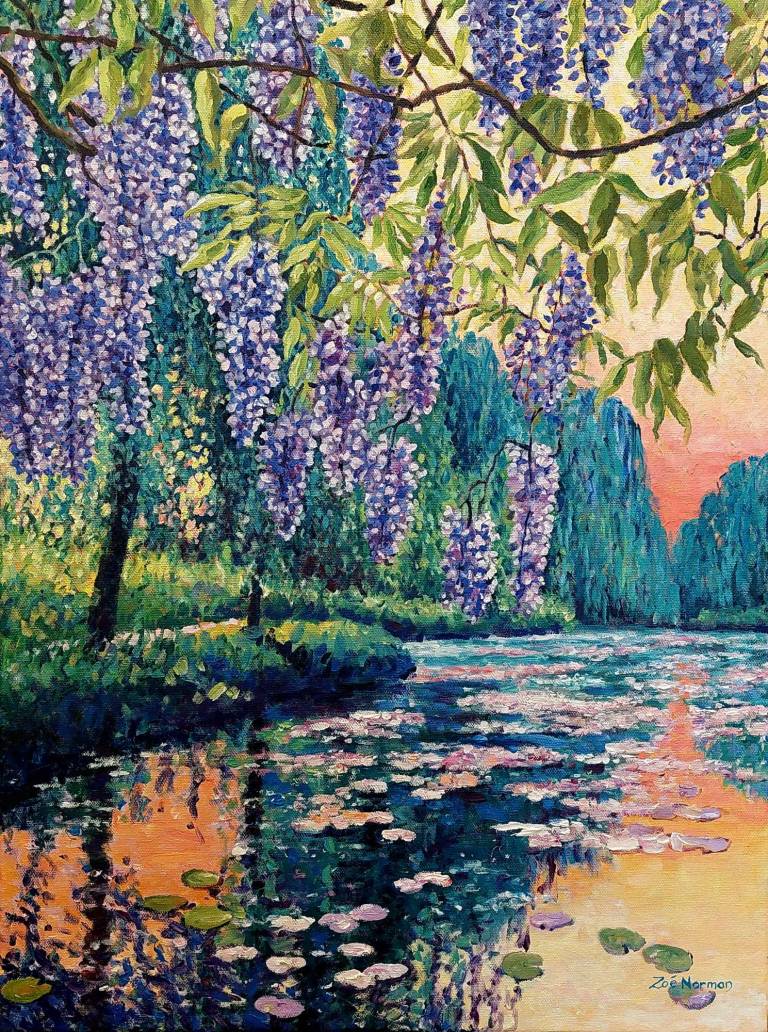 Wisteria at Giverny - Zoe Elizabeth Norman