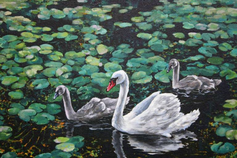 Swan and Cygnets - Zoe Elizabeth Norman