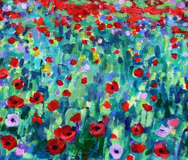 Evening Poppy Meadow - Zoe Elizabeth Norman