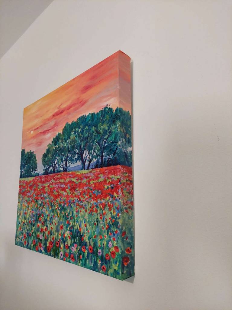 Evening Poppy Meadow - Zoe Elizabeth Norman