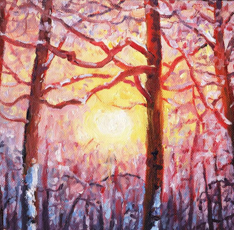 Winter Birch Trees - Zoe Elizabeth Norman