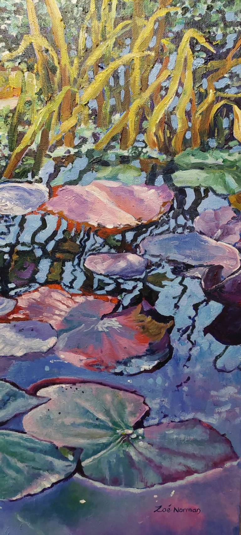 Waterlilies on the Pond - Zoe Elizabeth Norman