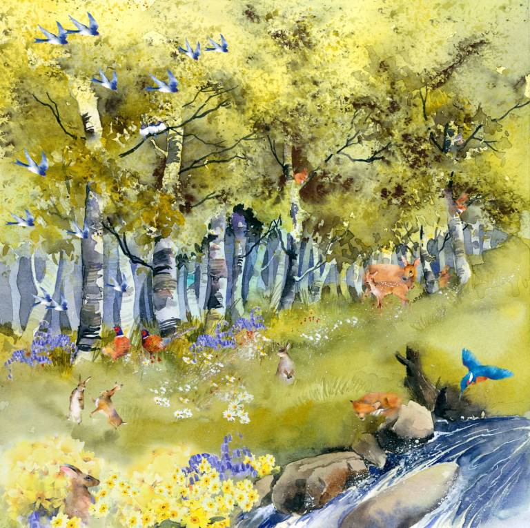 Spring Wood a book illustration for Tyndale Press - Rachel McNaughton