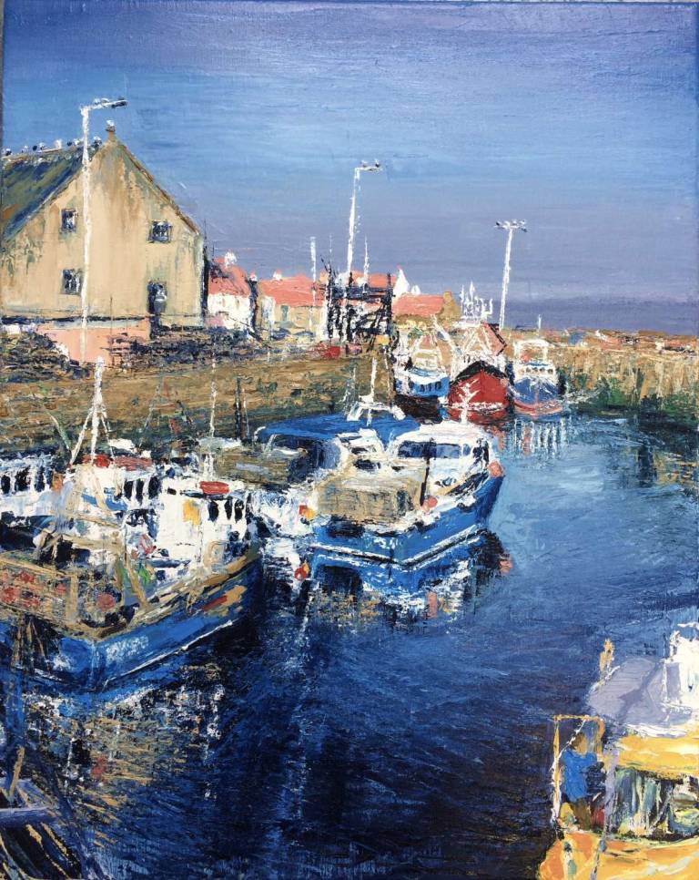 Pittenweem Harbour - Summer Sunday - Fiona Armer