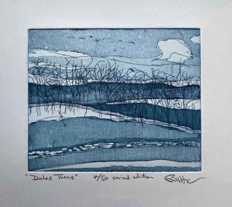 Dales Trees (Etching) - Fiona Armer