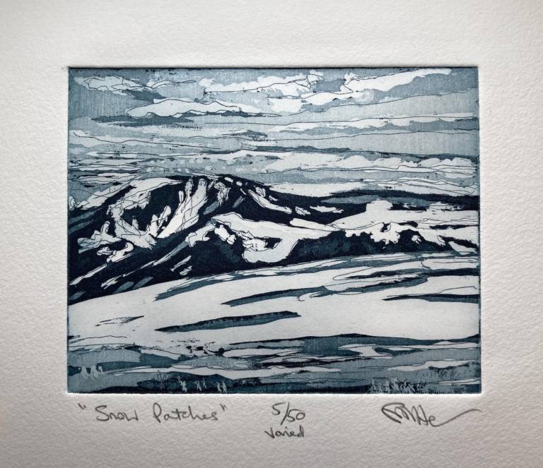 Snow Patches (Etching) - Fiona Armer