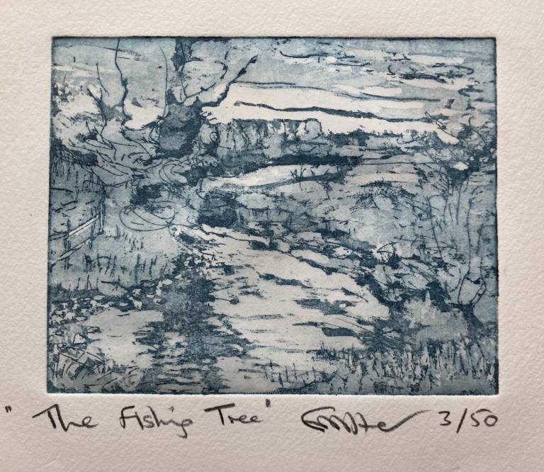 The Fishing Tree (Etching) - Fiona Armer