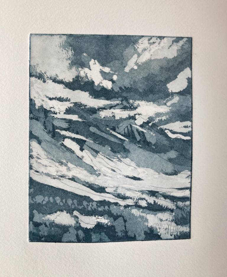 Copper Hills (Etching) - Fiona Armer